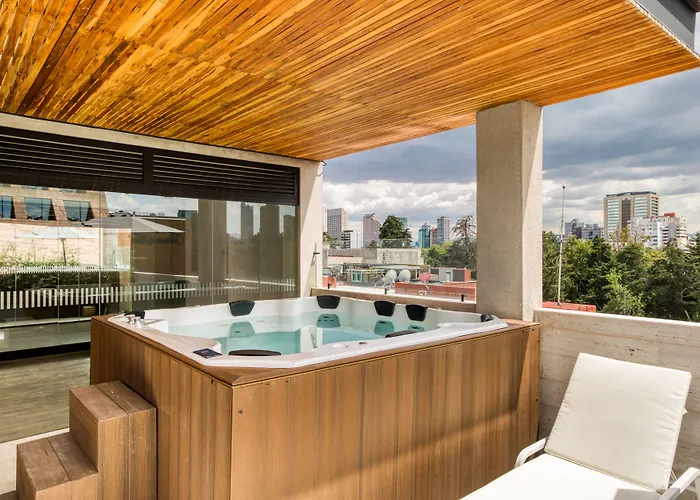 Studio Fenomenal Con Balcon Priv And Rooftop Whit Jacuzzi 4* Mexico City
